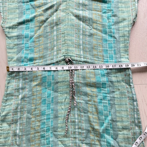 Ace & Jig 100% slub cotton striped geometric drawstring waist summer dress - Picture 8 of 16